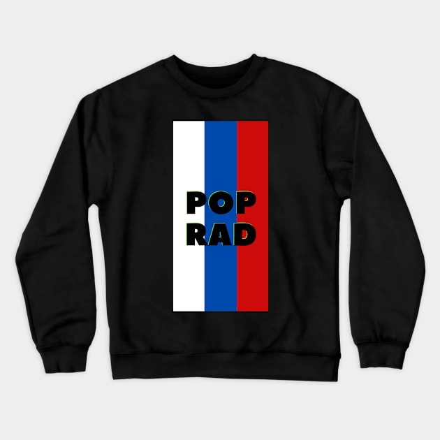 Poprad City in Slovakian Flag Colors Vertical Crewneck Sweatshirt by aybe7elf